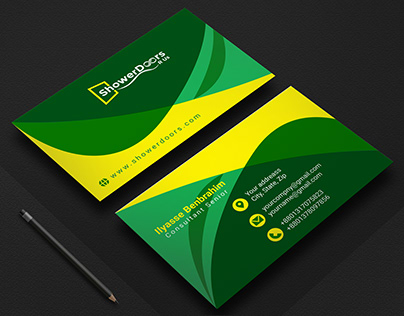 Modern showerdoois Business Card Design