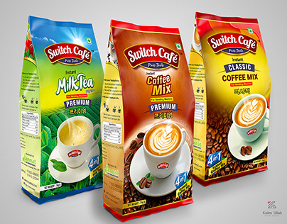 Coffee Mix and Tea Mix Packet Design