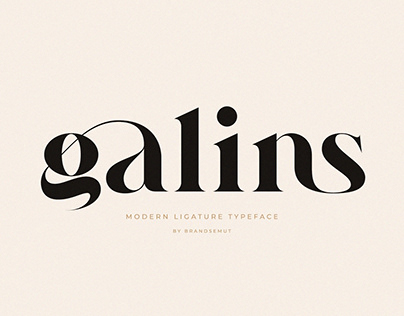 FREE FONT || Galins – Ligature Typeface