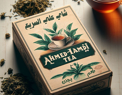 Tea box name "Ahmed Hamdi" tea