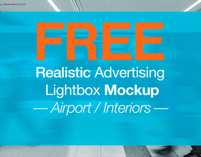 FREE Realistic Lightbox Mockup