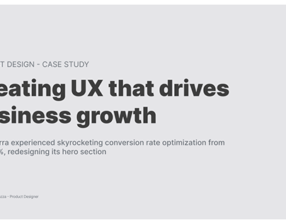 Creating Ux that drives business growth