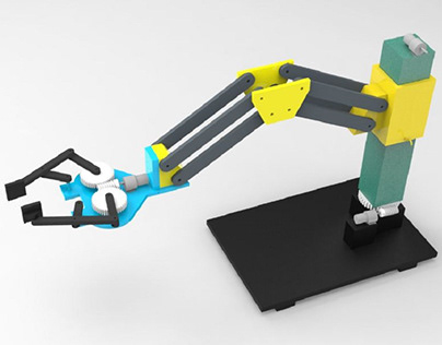 Mechanical Robotic Arm with Gripper