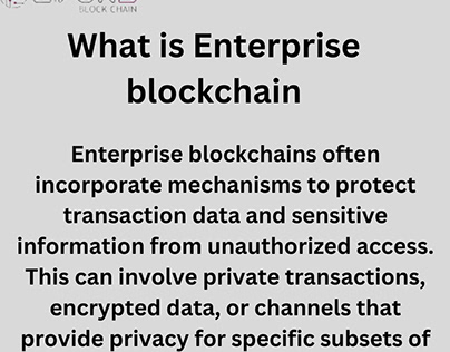 What is Enterprise blockchain