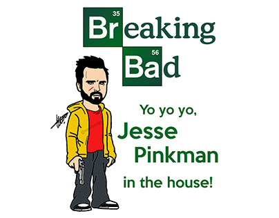 Breaking Bad - Jesse Pinkman Cartoon Artwork