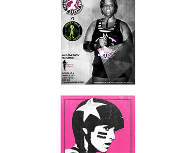 Poster Series for the Spartanburg Deadly Dolls