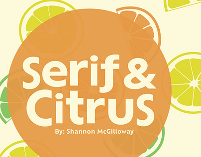 Serif & Citrus Typography Booklet