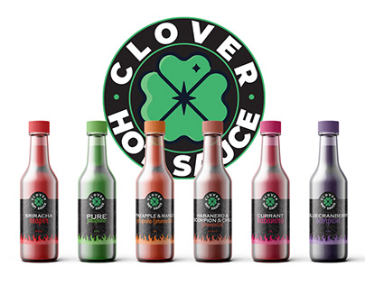 Clover Hot Sauce - Branding and Label Design