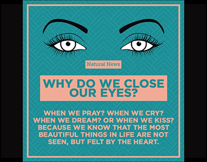 Why do we close our eyes?