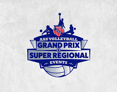 AAU Volleyball GP & SR Events (Logo Design)