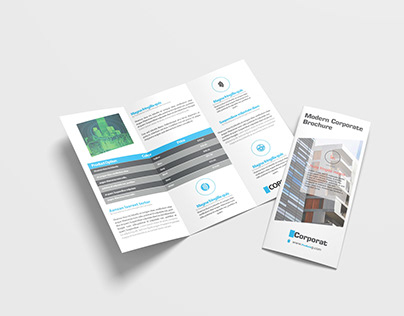 Modern Business Tri Fold Brochure Design Template