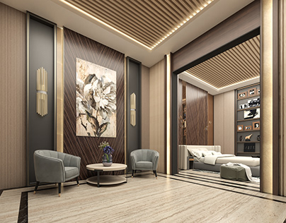 Modern Luxury Foyer Visualization