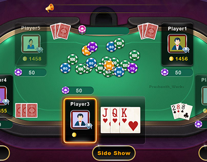 Poker Game Cards Concept
