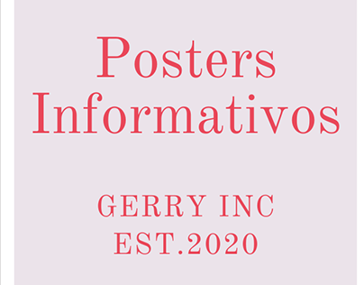 Posters para informar