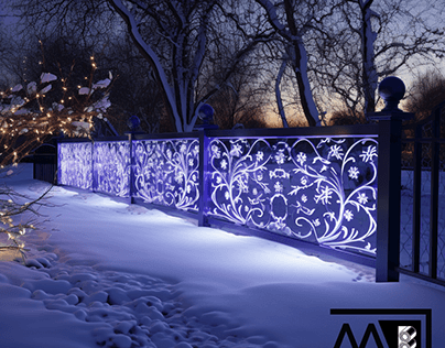 Winter-Ready Fences with Intricate Patterns from Mehbud