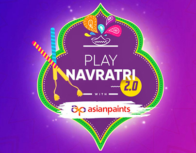 Asian paints Navratri logo animation