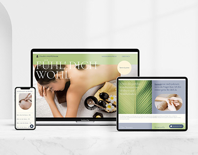 RESPONSIVE WEB UX/UI DESIGN – Massage Studio