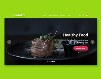 Dietello Website UI/UX