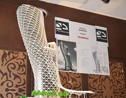 Capital gate architectural physical model