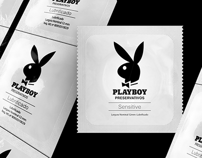 Ilustração 3d Preservativos Playboy