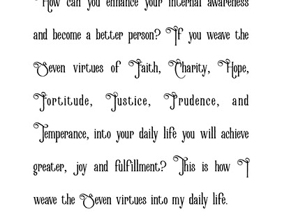 artist statement
meyer seven virtues