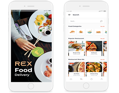 Rex - On Demand Food Delivery App