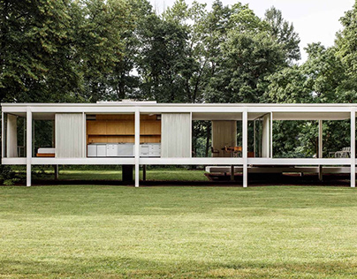 Farnsworth House by Ludwig Mies van der Rohe