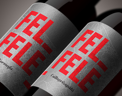 FELFELÉ red wine label