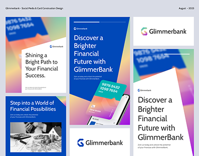 Glimmerbank - Social Media & Card Construction Design