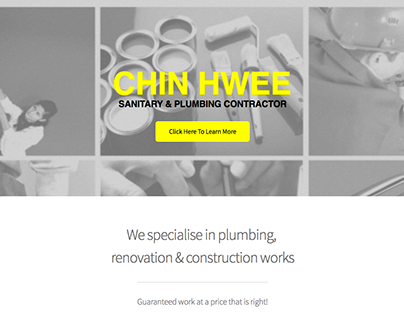 Chin Hwee Sanitary & Plumbing Website Design