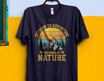 Mountain Outdoor T shirt Design