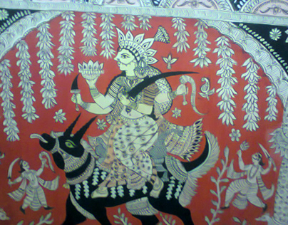 painting sakti goddess