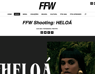 Project thumbnail - MAKEUP FOR FFW MAGAZINE - HELOA