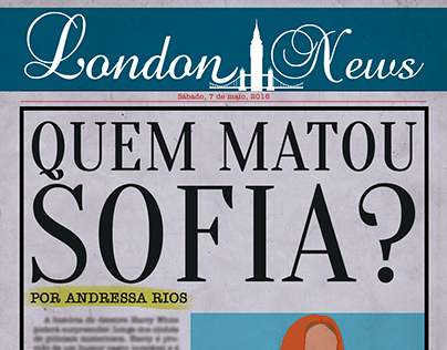 Redesign da capa do livro "Quem Matou Sofia?"
