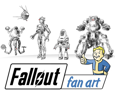 Fallout fan art: robots