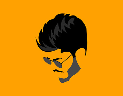 Face outline portrait logo