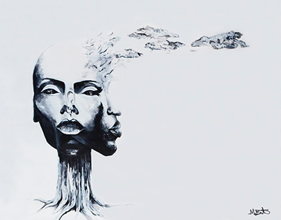 'Split minded' illustration