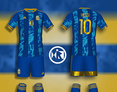 Champion themed Away jersey for Argentina Football team