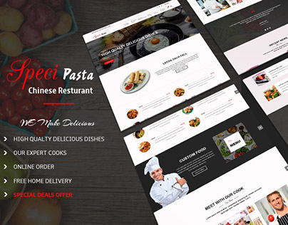 Chinese Resturant  ,Food Template (Web Design)