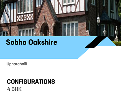 Sobha Oakshire - 4 BHK Homes in Bengaluru | Dwello