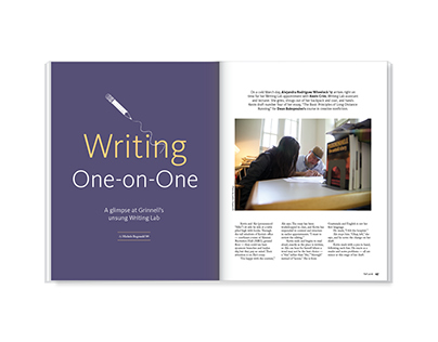 Writing One-on-One – magazine feature design