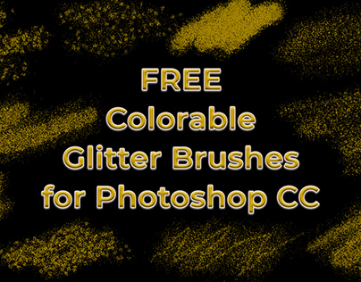 Free Colorable Glitter Brushes for Photoshop CC
