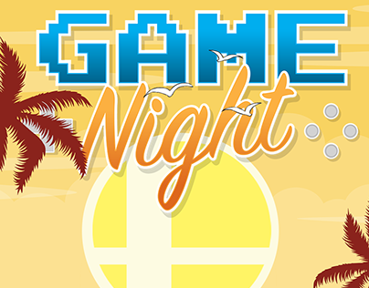 Game Night Summer Theme Social Media Promotion