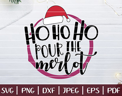 FREE Christmas Typography Merlot