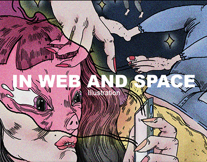 Illustration IN WEB AND SPACE