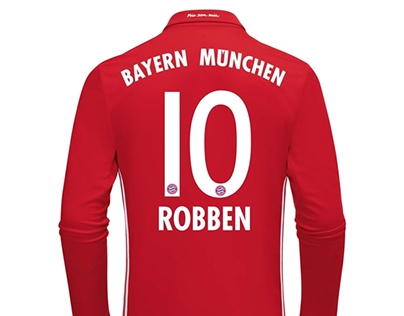 Billiga Bayern München Arjen Robben fotbollströja 16-17