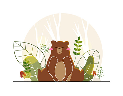 Cute bears illustrations