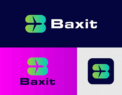 b letter+biman baxit logo design