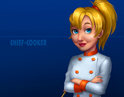Casual character chief-cooker
