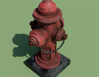 FIRE_HYDRANT Made using Maya& Substance 3D Painter